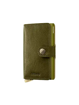 SECRID | Geldbörse PREMIUM MINIWALLET Bordeaux | olive